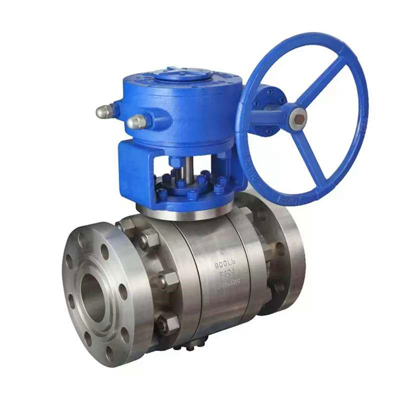 단조 스테인레스 스틸 3피스 플랜지 트러니언 볼 밸브